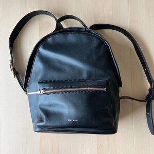 Mat & Nat Black Vegan Backpack